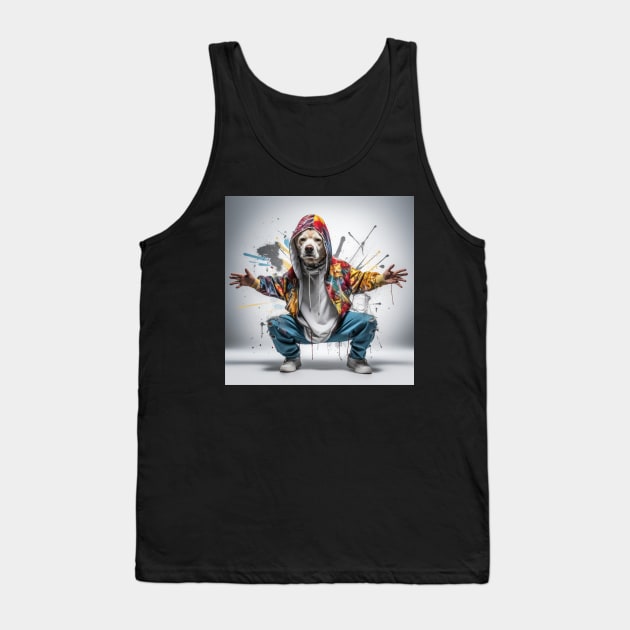 Funny Graffitti Dog Tank Top by NatashaCuteShop